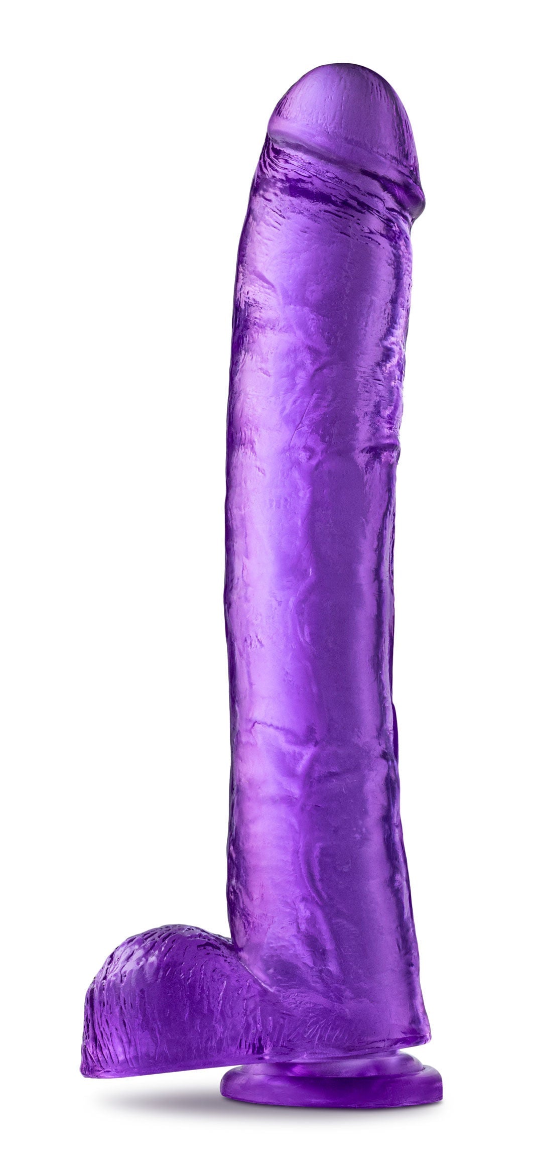 B Yours Plus Hefty N Hung (Purple) – 11.5" Insertable Realistic Dildo with Suction Cup Base