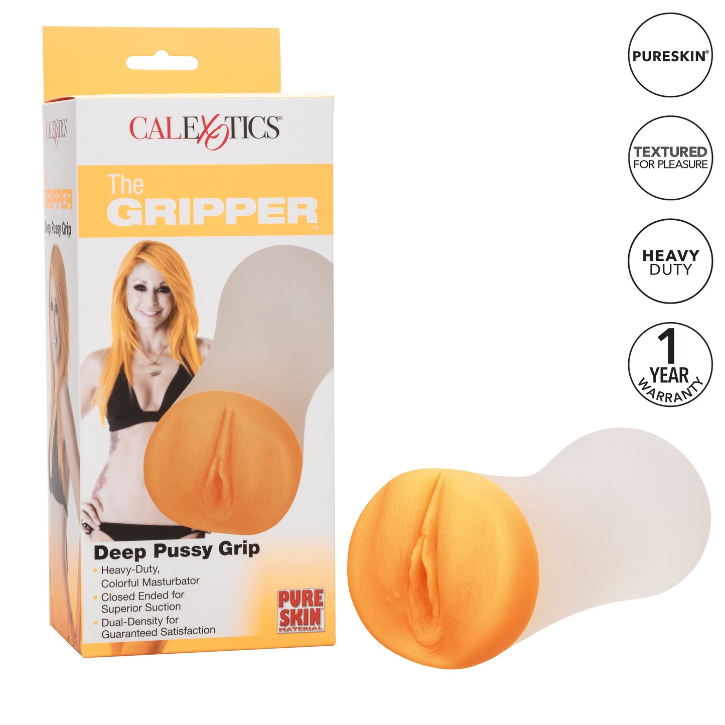 CalExotics The Gripper Deep Pussy Masturbator with Suction