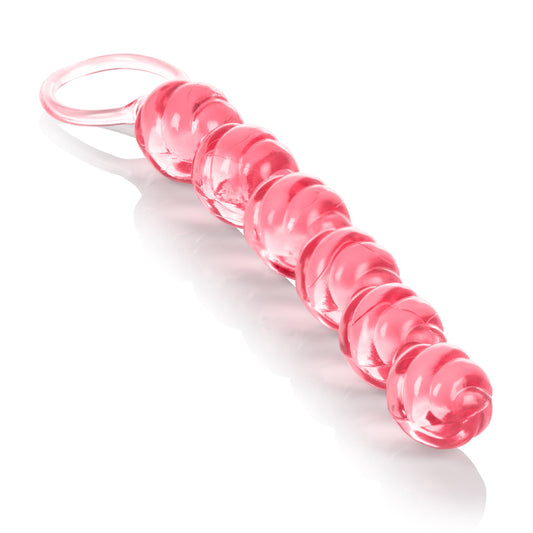 CalExotics Blue Swirl Pleasure Beads Flexible Anal Toy