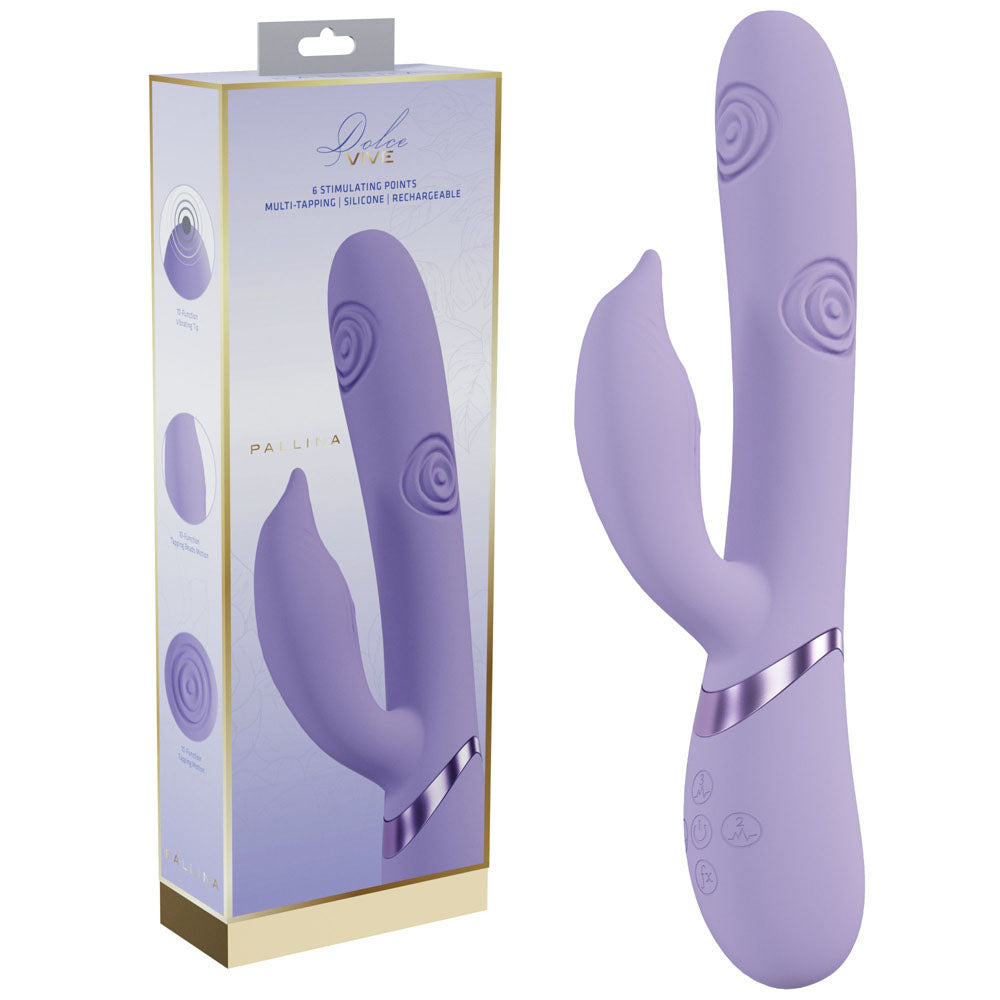 VIVE Pallina 25 cm Tapping Rabbit Vibrator with 6 Points of Stimulation