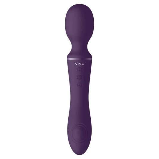Vive Enora Double-Ended Rechargeable Wand – 10 Function Vibrator