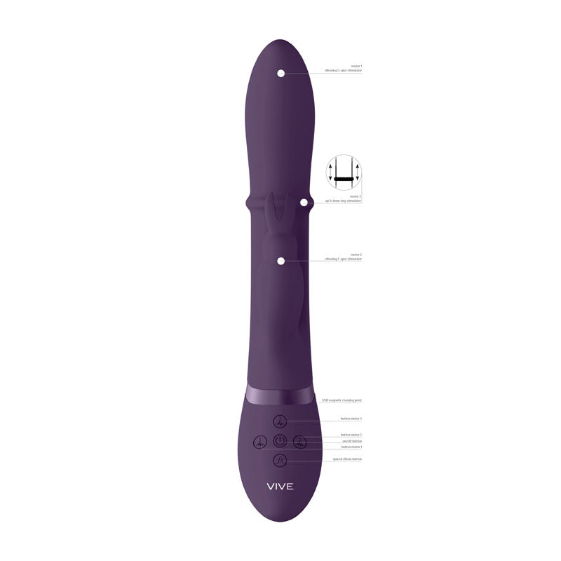 Vive Halo 24.5 Centimeter Rabbit Vibrator