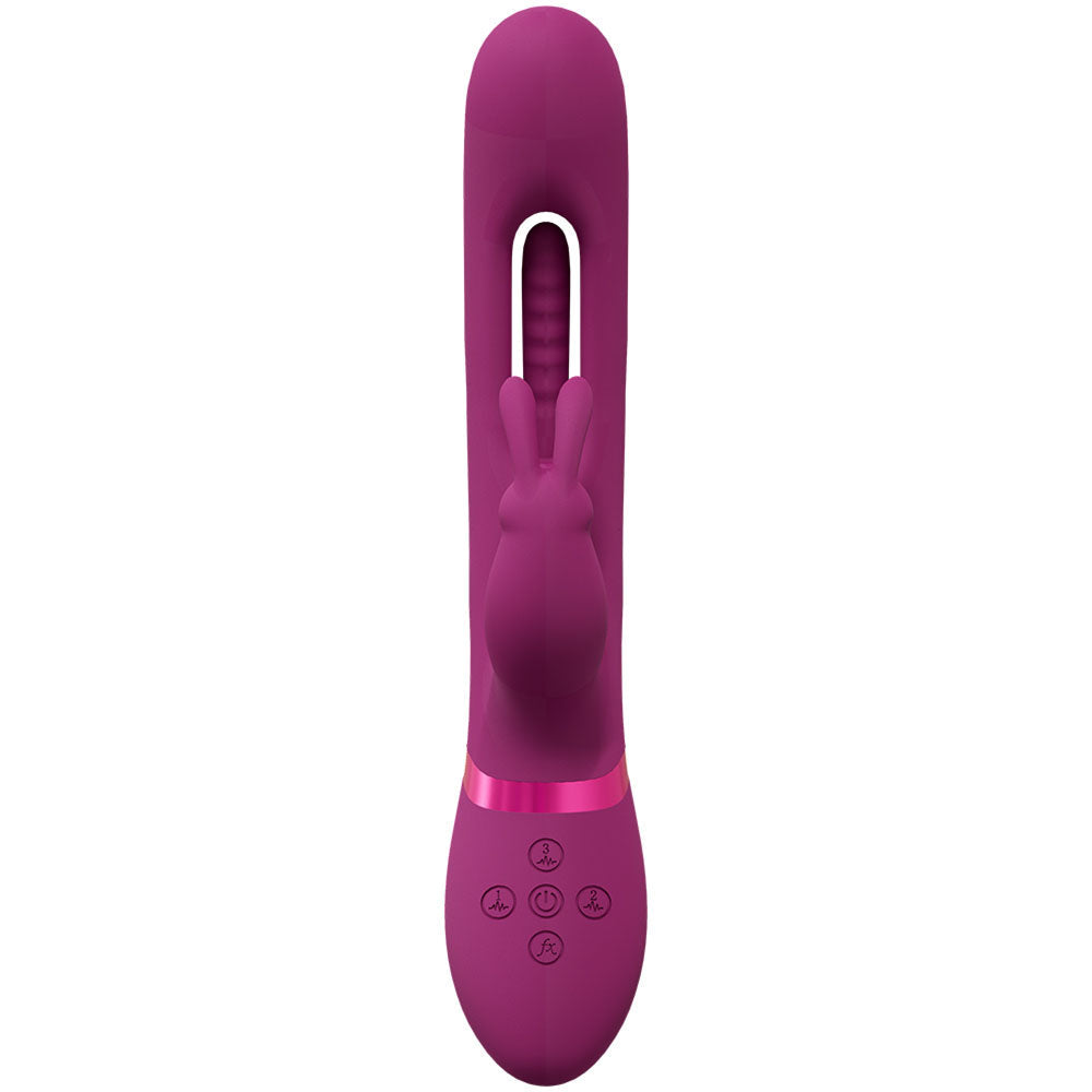 VIVE Mika (USB Rechargeable) – 23.2 cm Rabbit Vibrator with Flapping Shaft