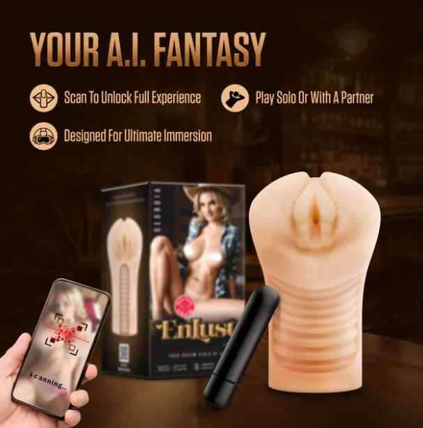 Enlust Georgia Male Masturbator with Bullet Vibrator – Premium Masturbator