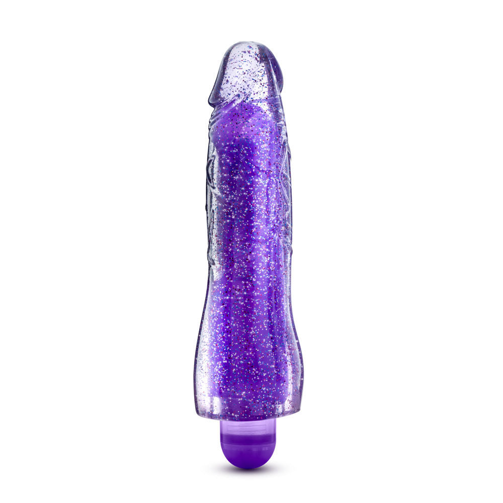 Molly Glitter Realistic Vibrator with Multi-Speed Pink Glow