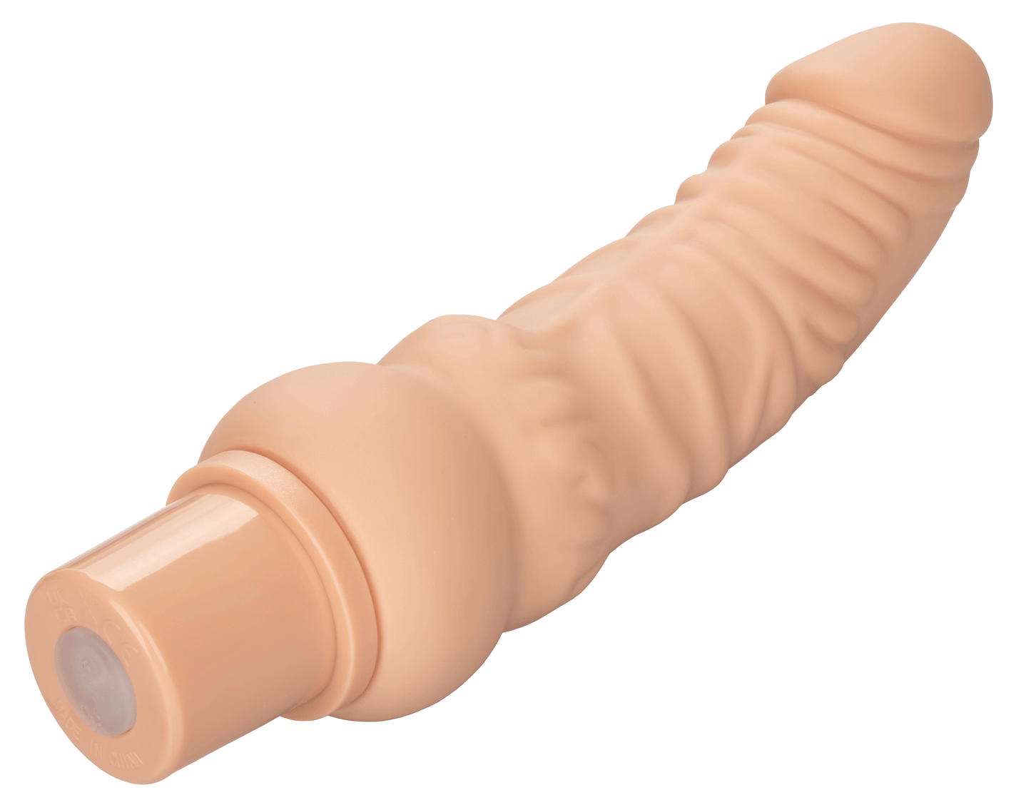 Power Stud Curvy Vibrator Ivory Flexible Silicone 12 Vibration Functions Waterproof
