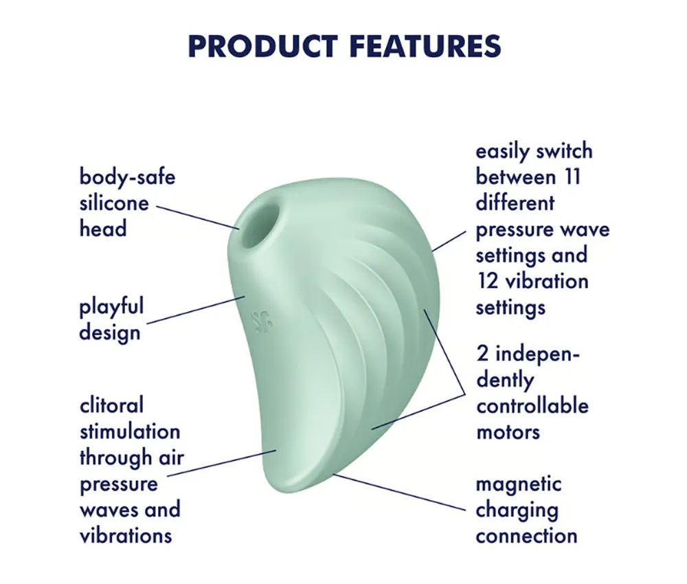 Satisfyer Pearl Diver – Air Pulse and Vibration Vibrator