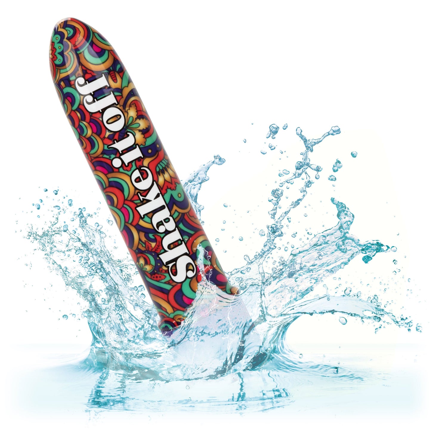Naughty Bits Shake It Off Powerful Mini Vibrator 4.25 Inch Waterproof Colorful Design