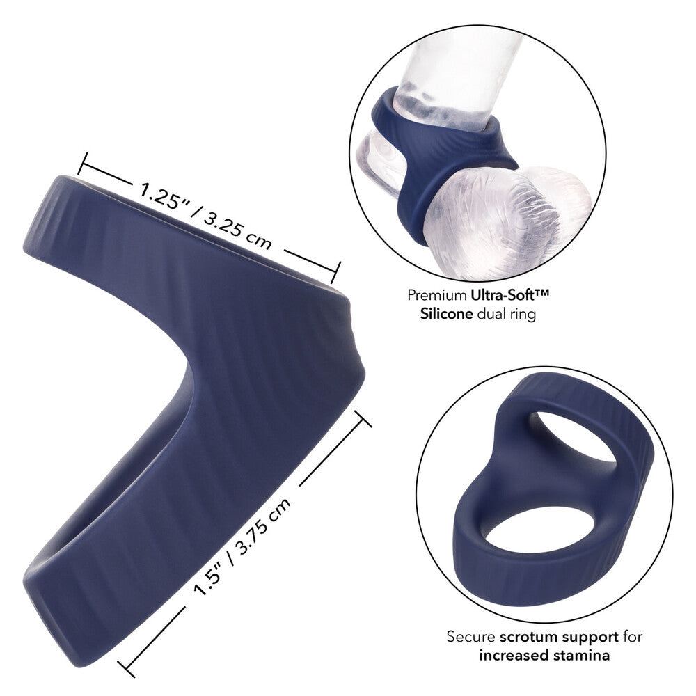 Viceroy Dual Silicone Cock Ring For Enhanced Stamina