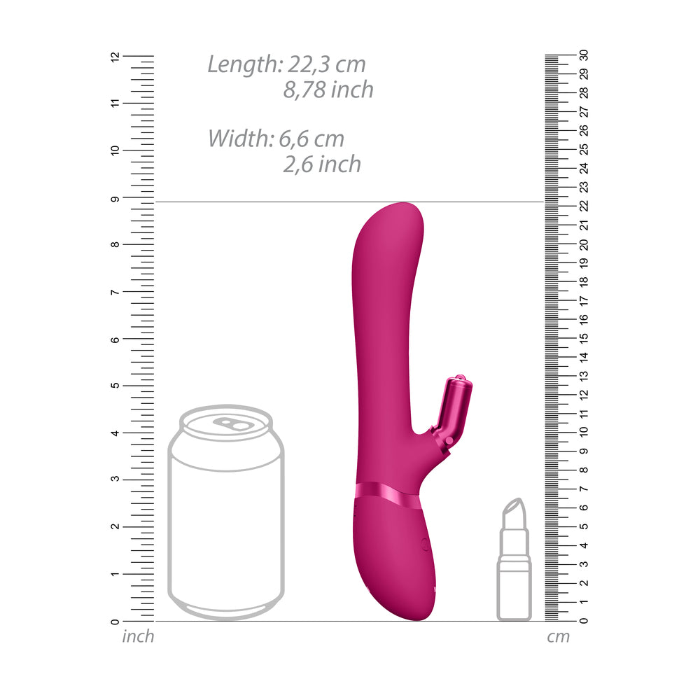 Vive Chou Double Action (Pink) – Interchangeable Rabbit Vibrator