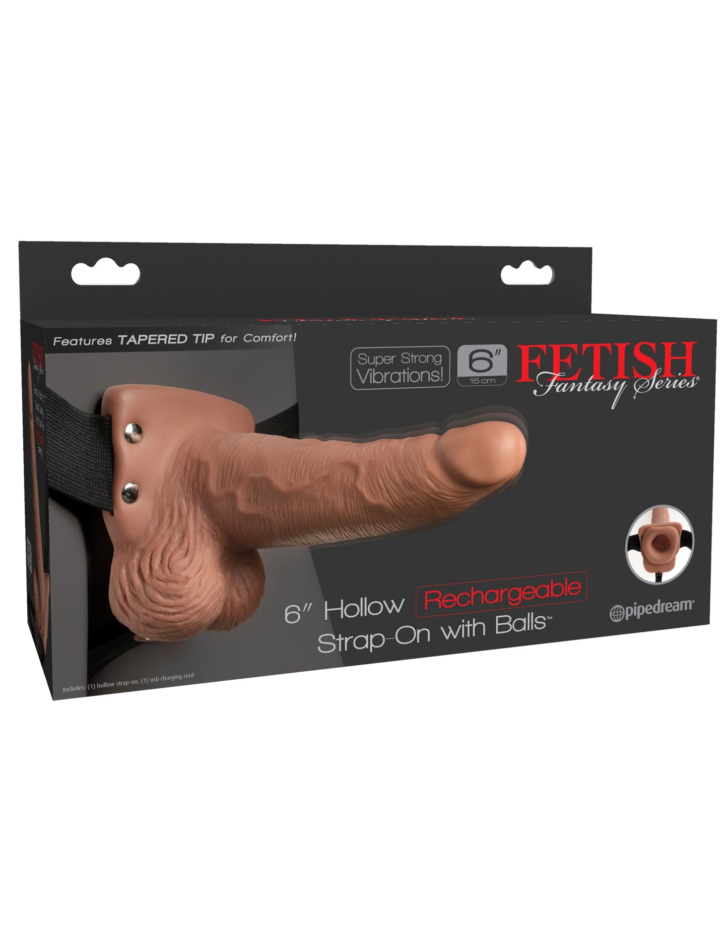 Fetish Fantasy Series 6 Inch Strap-On With Balls