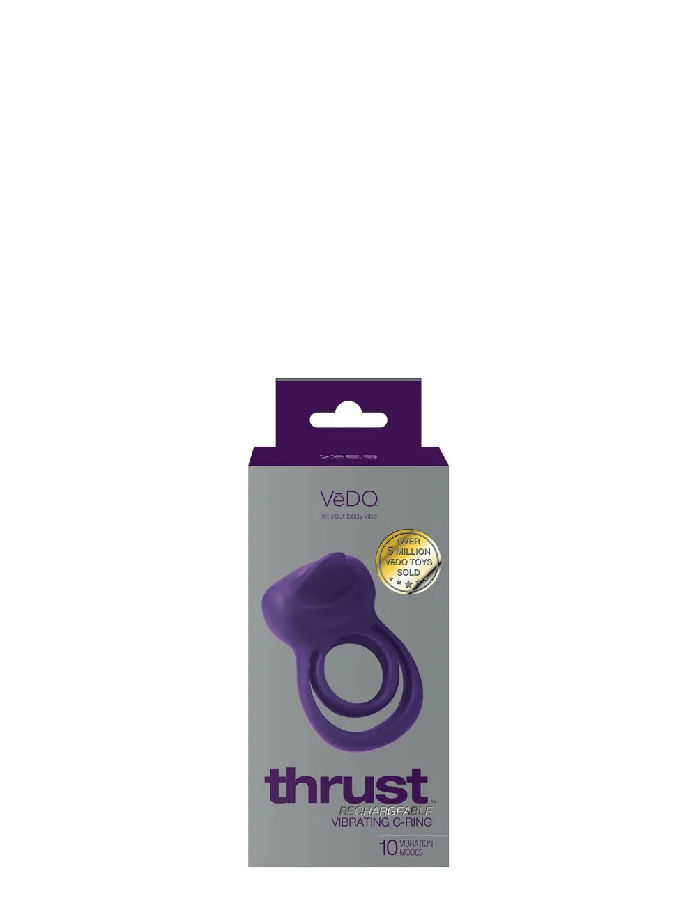 Thrust Rechargeable Dual C-Ring – Silicone Vibrating C-Ring