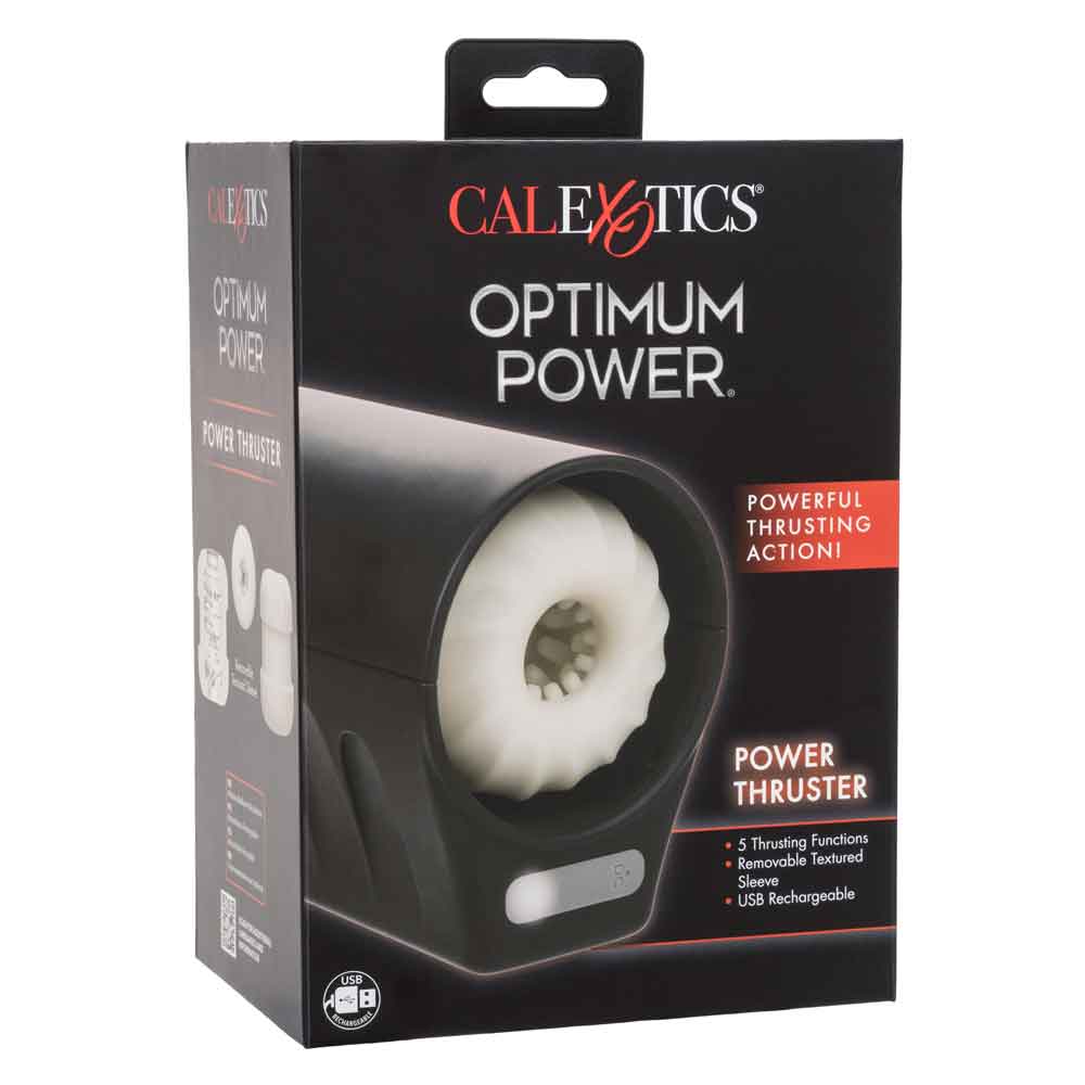 Optimum Power Power Thruster Textured Stroker Sleeve with 5 Thrusting Functions