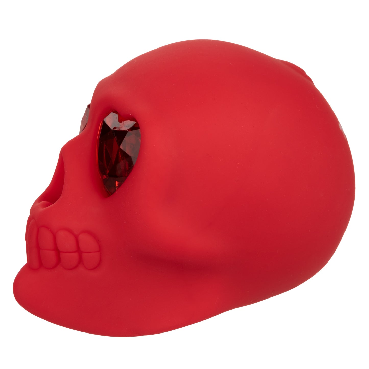 Naughty Bits Bone Head Handheld Massager Red Silicone with 10 Vibration Functions Waterproof Rechargeable
