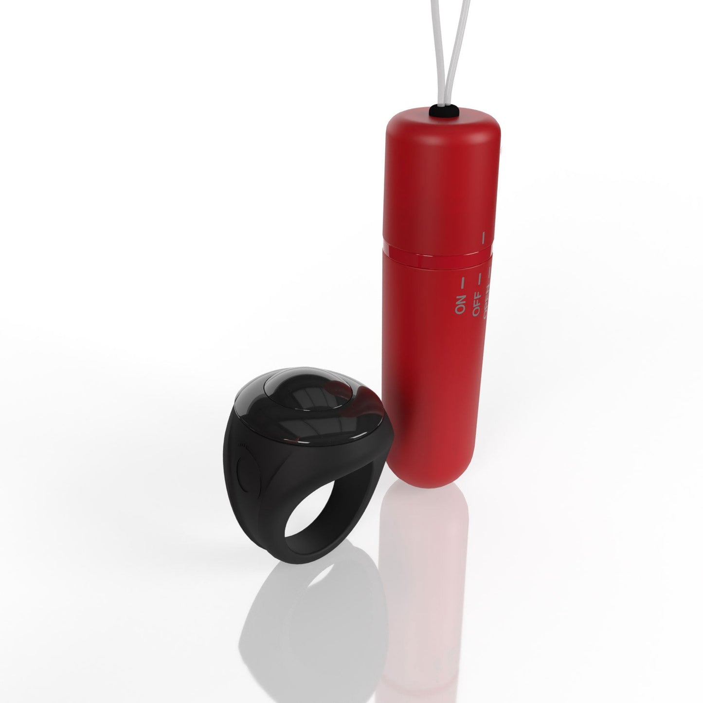 Vibrating Panty Set W/ Remote Ring 4t High Pitch Treble (Red)