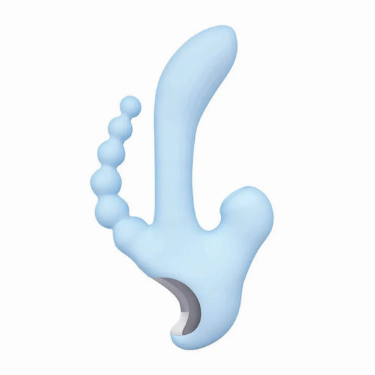 Nasstoys Sky Cirrus Three Way Vibe – USB Rechargeable 4.5 Inch Vibrator > Vibrators > Ladies > Rabbit Multi