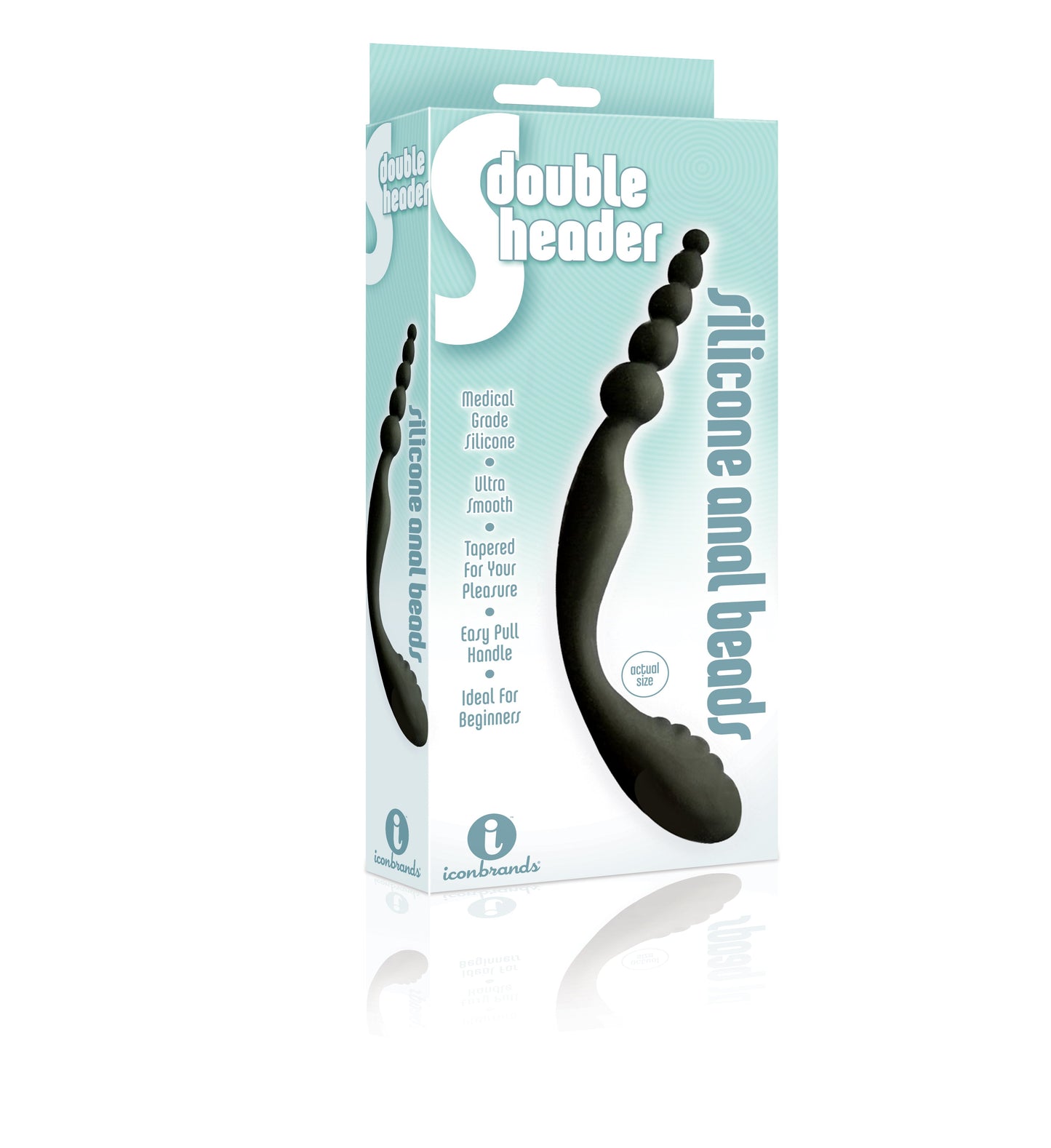 The 9's S-Double Header – Double Ended Silicone Anal Beads