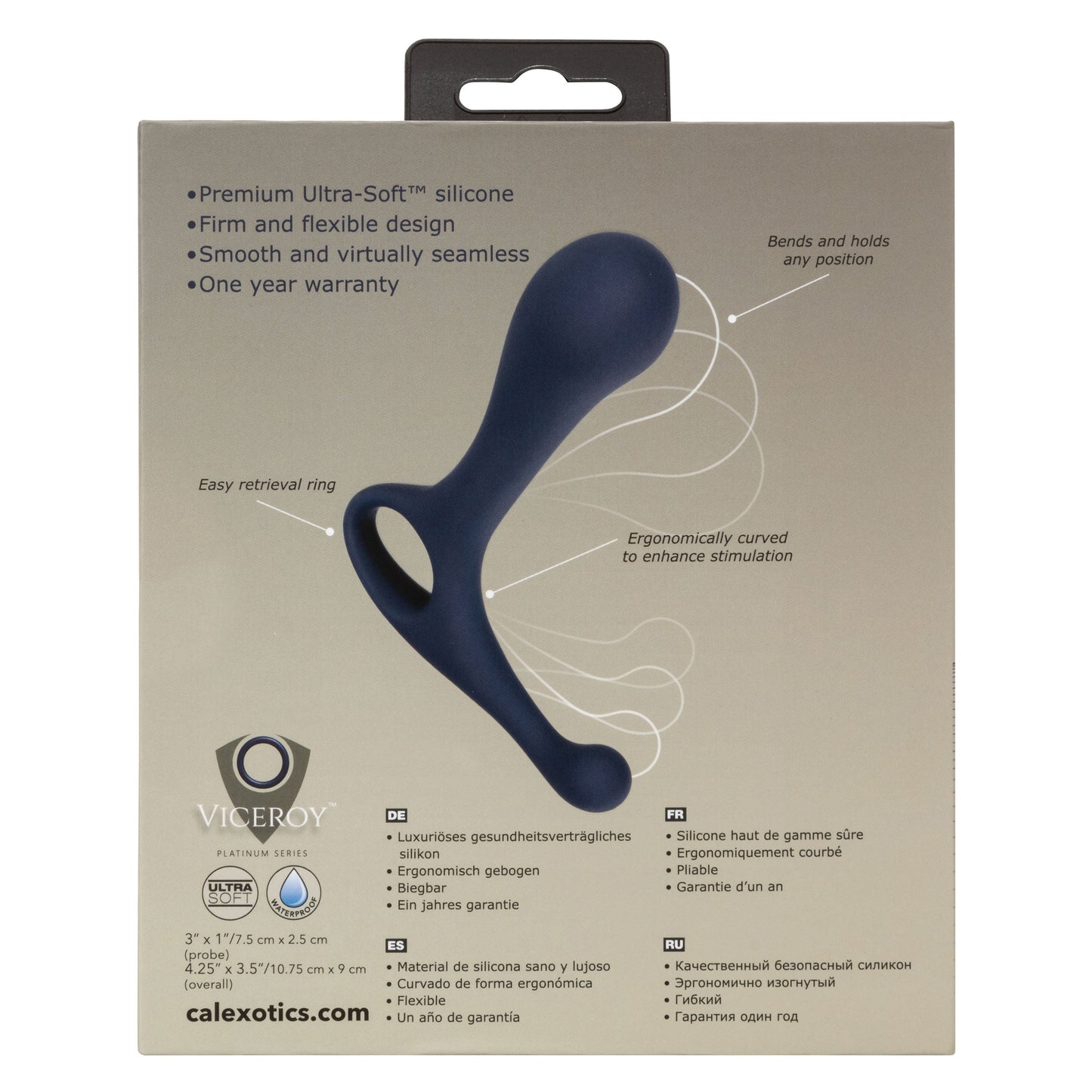 Viceroy Direct Probe Ultra-Soft Silicone Ergonomically Curved Bendable 4.75 x 3.5 Inch