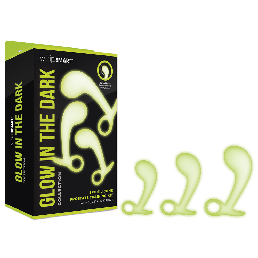 WhipSmart Glow in the Dark Three Piece Prostate Training Kit