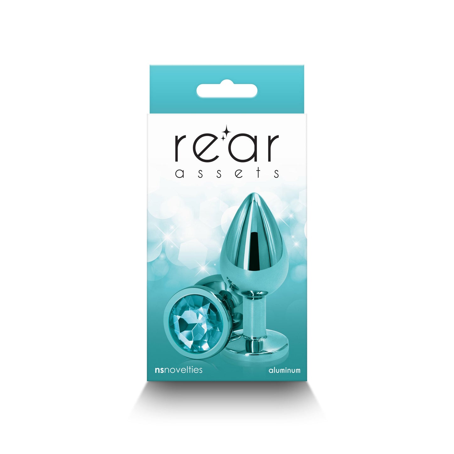 Rear Assets Medium (Teal) 8.2 cm Metal Butt Plug