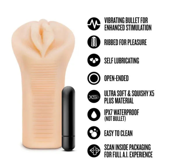 Enlust Emma Male Masturbator with Bullet Vibrator – Premium Male Masturbator