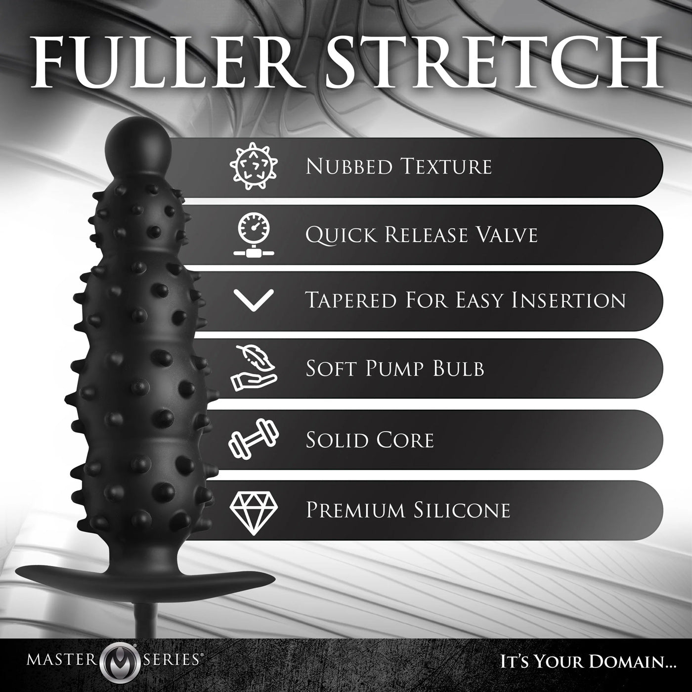 Ass Puffer Nubbed Inflatable Anal Plug