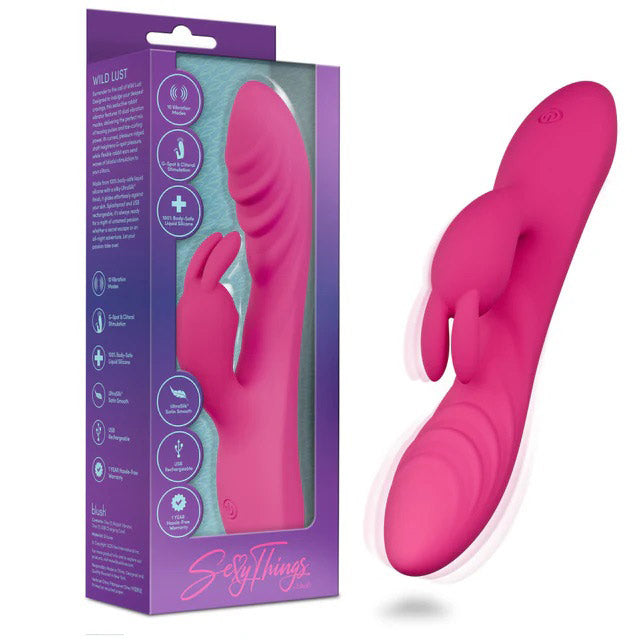 Sexy Things Wild Lust (Pink) – Rabbit Vibrator with Dual Vibration Modes