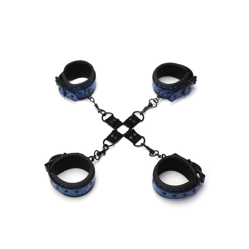 Whip Smart Diamond Hogtie Restraint in Blue