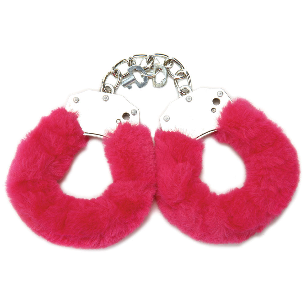 Whipsmart Adjustable Furry Wrist Cuffs With Satin Blindfold