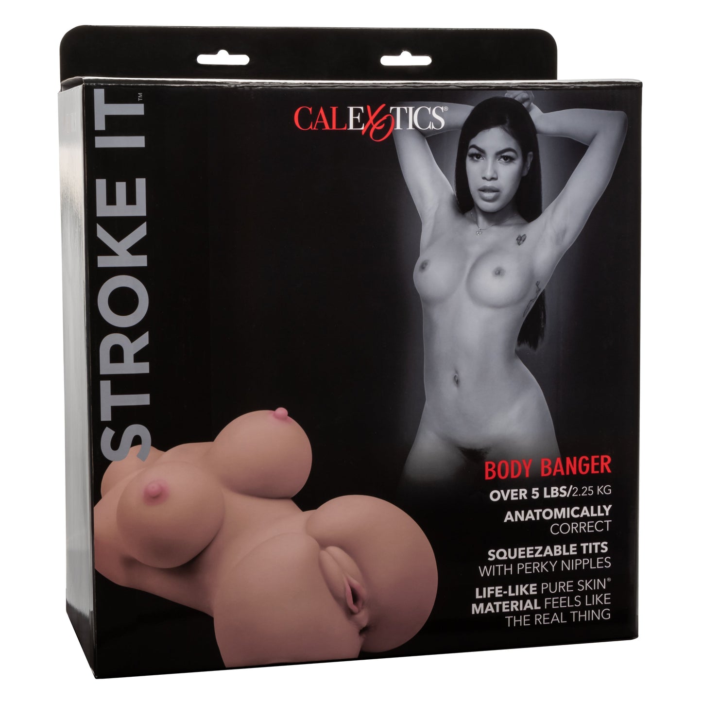 Stroke It Body Banger Male Masturbator Real Flesh Brown