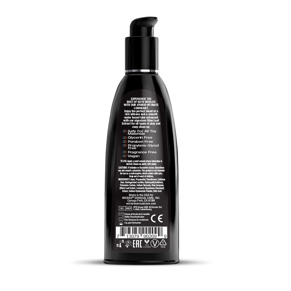 Wicked Hybrid Water and Silicone Blended Lubricant 240ml Bottle