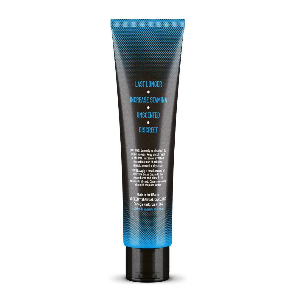 Wicked Overtime Delay Cream 1 oz Benzocaine Desensitizing