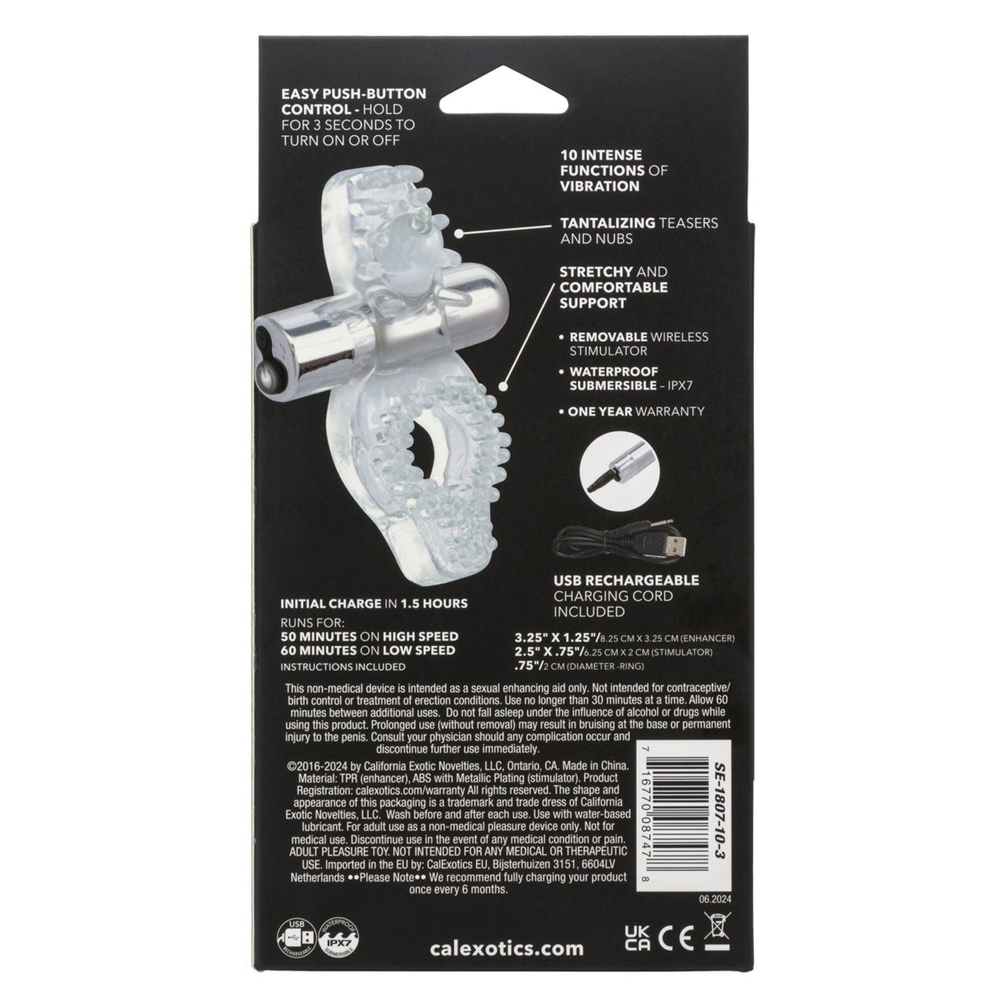 Wireless Passion Enhancer Clear Toy