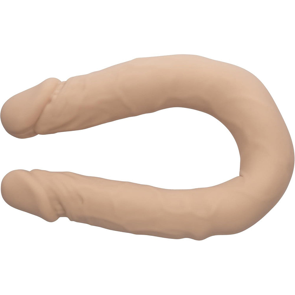 Silicone Studs Bend and Hold Dual Dong (Ivory) – 12 Inch Silicone Dildo