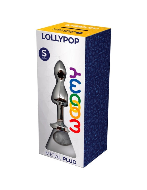 Woomy Lollypop Double Ball Metal Plug White Small