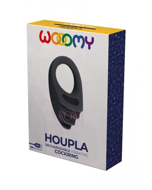 Wooomy Houpla Vibrating Ring in Black