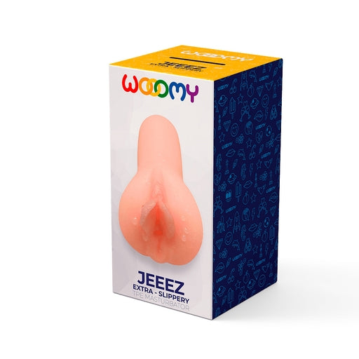 Wooomy Jeeez Masturbator Vagina Natural Color 11.6 x 5.4 cm Waterproof TPE Material