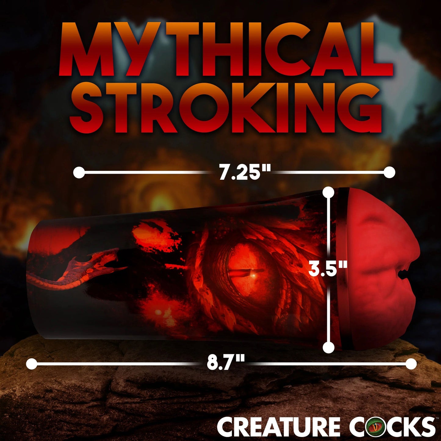 Creature Cocks Dragon Snatch (Red) – Scaly Masturbator