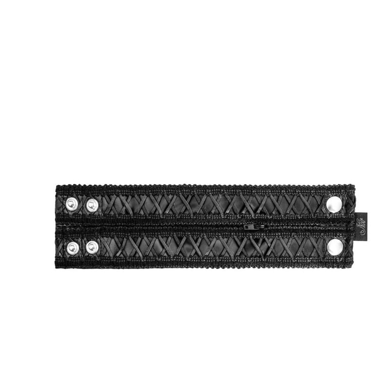 Wrist Wallet with Hidden Zipper in Premium Power Wetlook Material