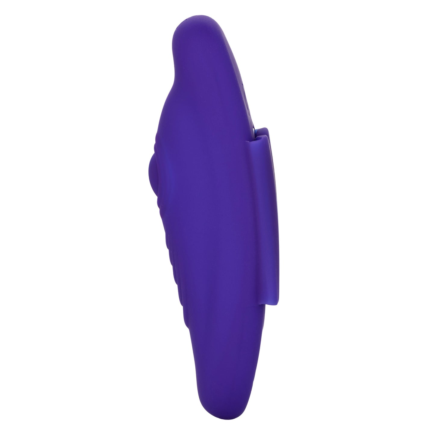 Lock-N-Play Remote Pulsating Panty Teaser Wireless Silicone Vibrator with Mini Remote Control in Purple