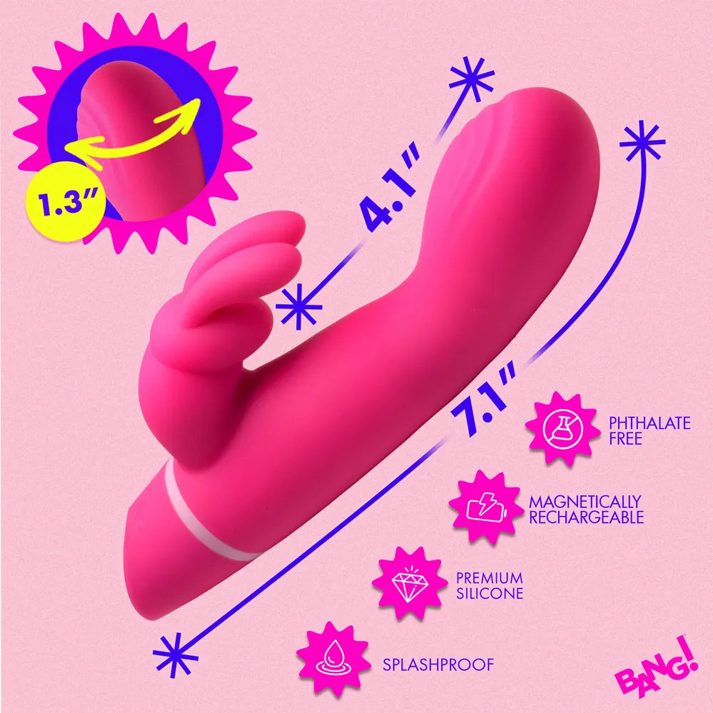 Come Hither Silicone Rabbit Vibrator – Dual Motor Stimulation Rabbit Vibrator