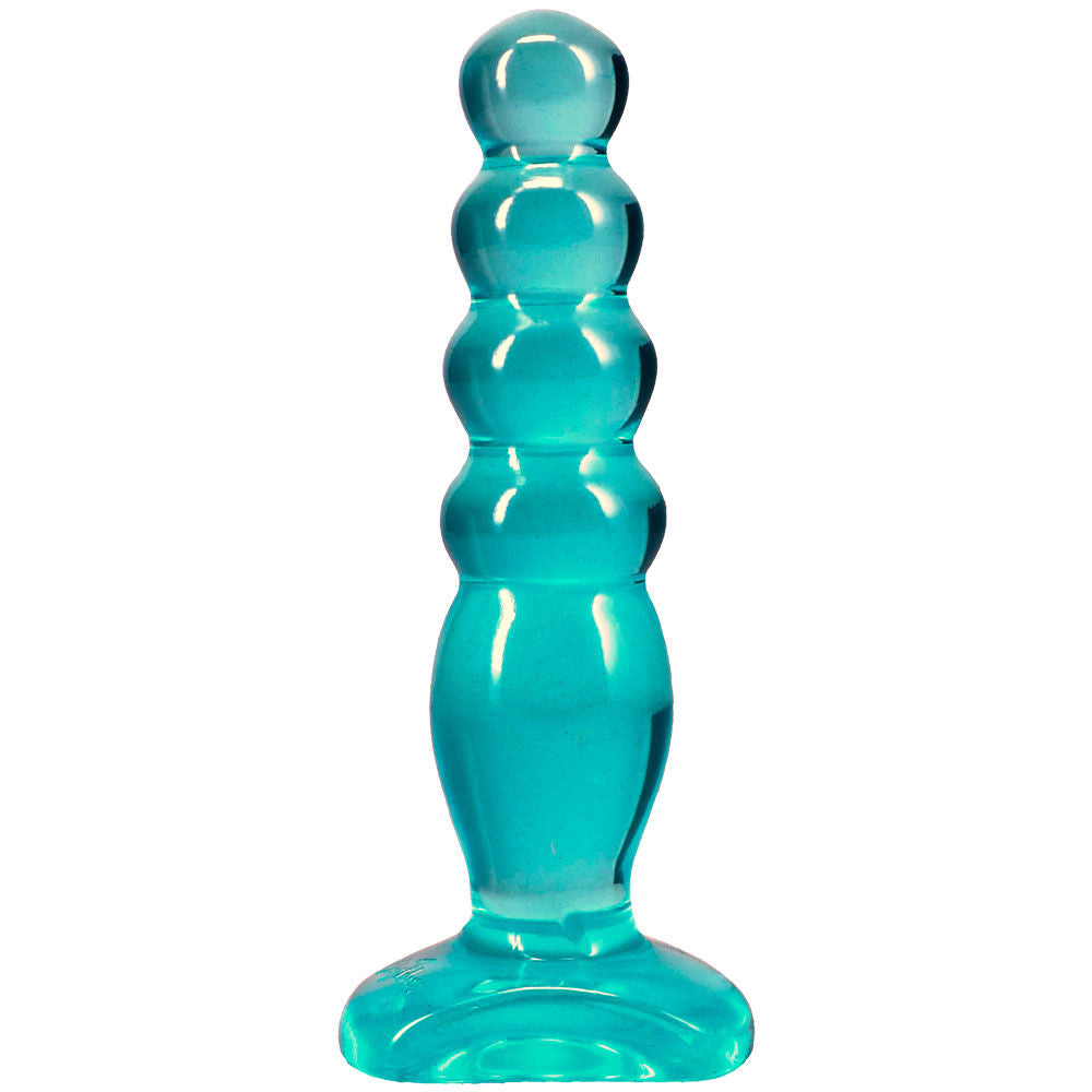 Doc Johnson Crystal Jellies (Teal) – 5 Inch Soft Anal Plug