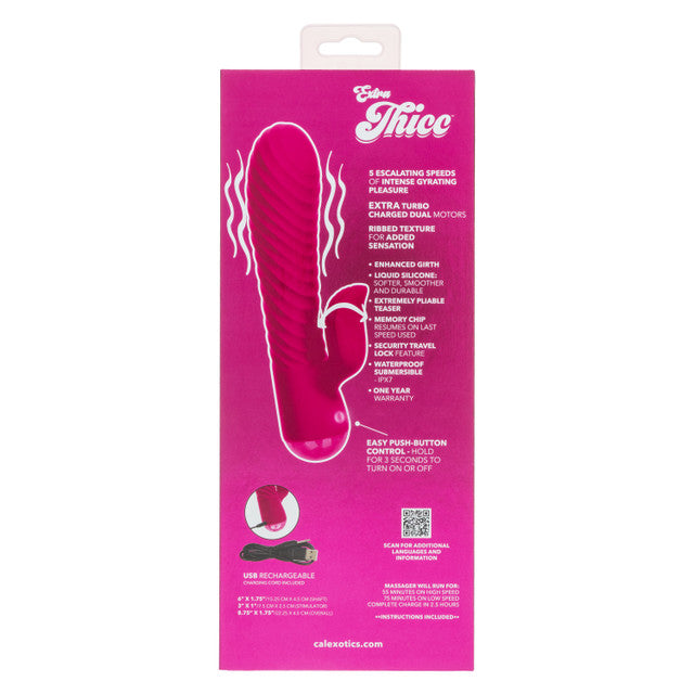 Extra Thicc Chubby Gyrating Tickler – 6 Inch Dual Motor Vibrator