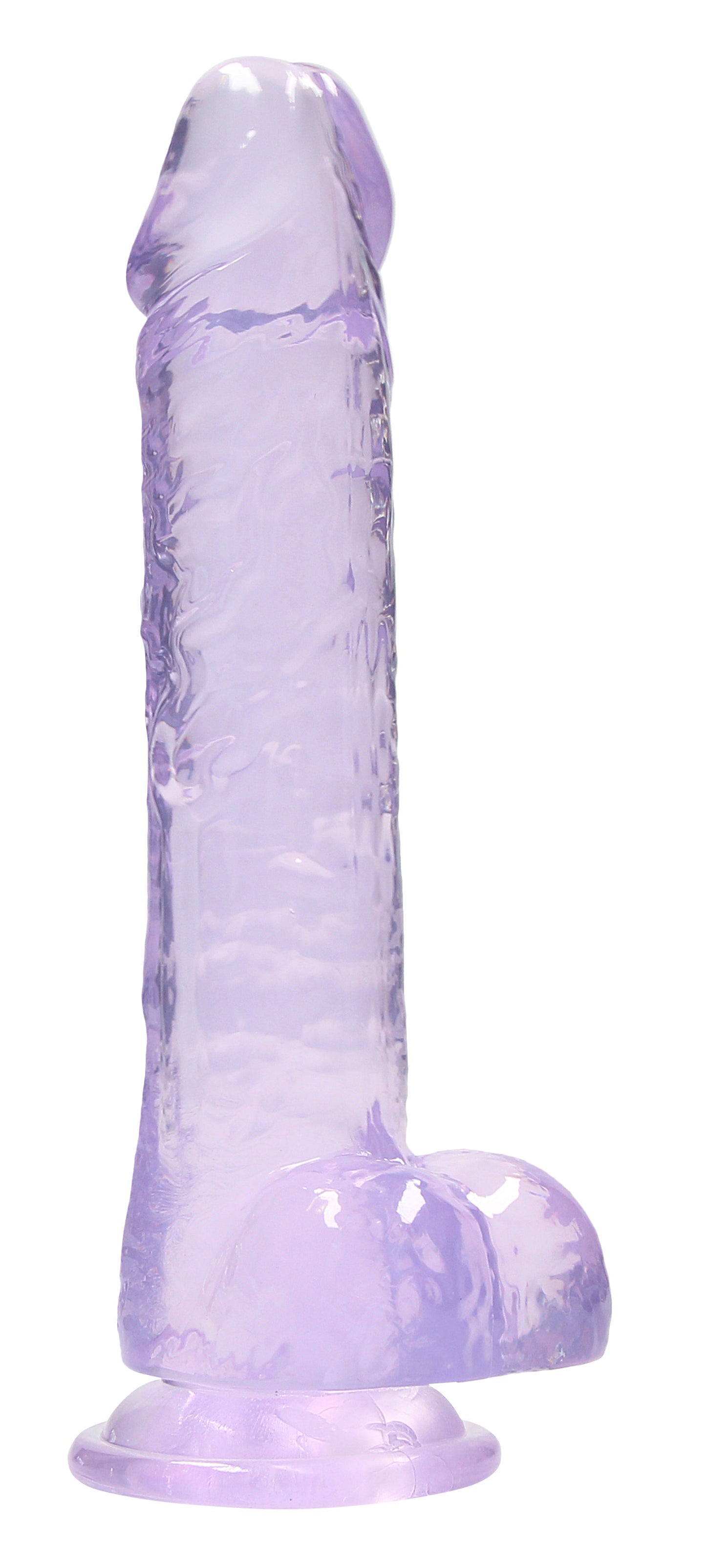 Realrock Crystal Clear (Transparent) – 8 Inch Realistic Dildo with Balls