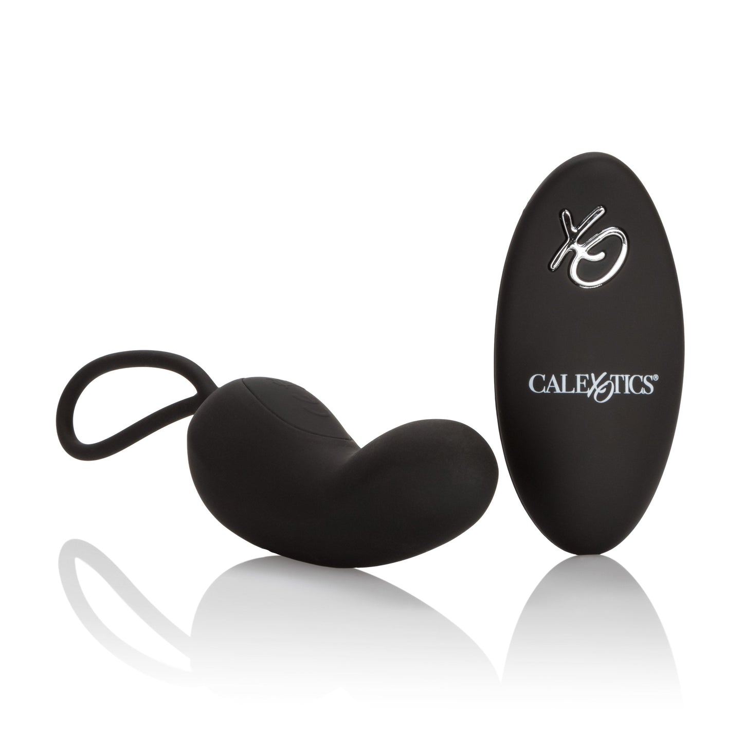 Silicone Remote Curve Mini Massager Black with 12 Vibration Modes and Waterproof Design