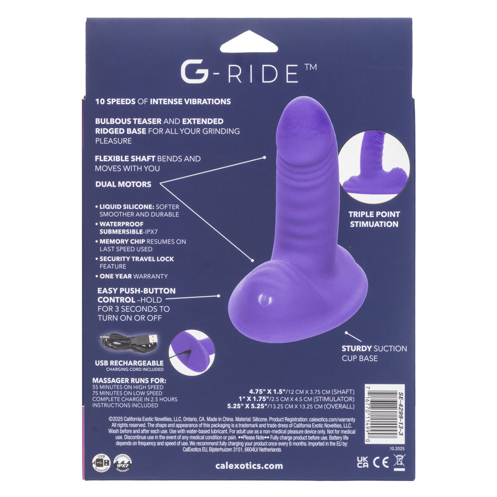 G-Ride Thrill Ride (Purple) – Triple-Point Stimulator Vibrator