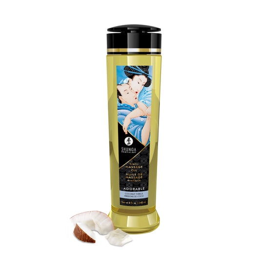 Adorable Coconut Thrills – 8 Fl. Oz. Erotic Massage Oil