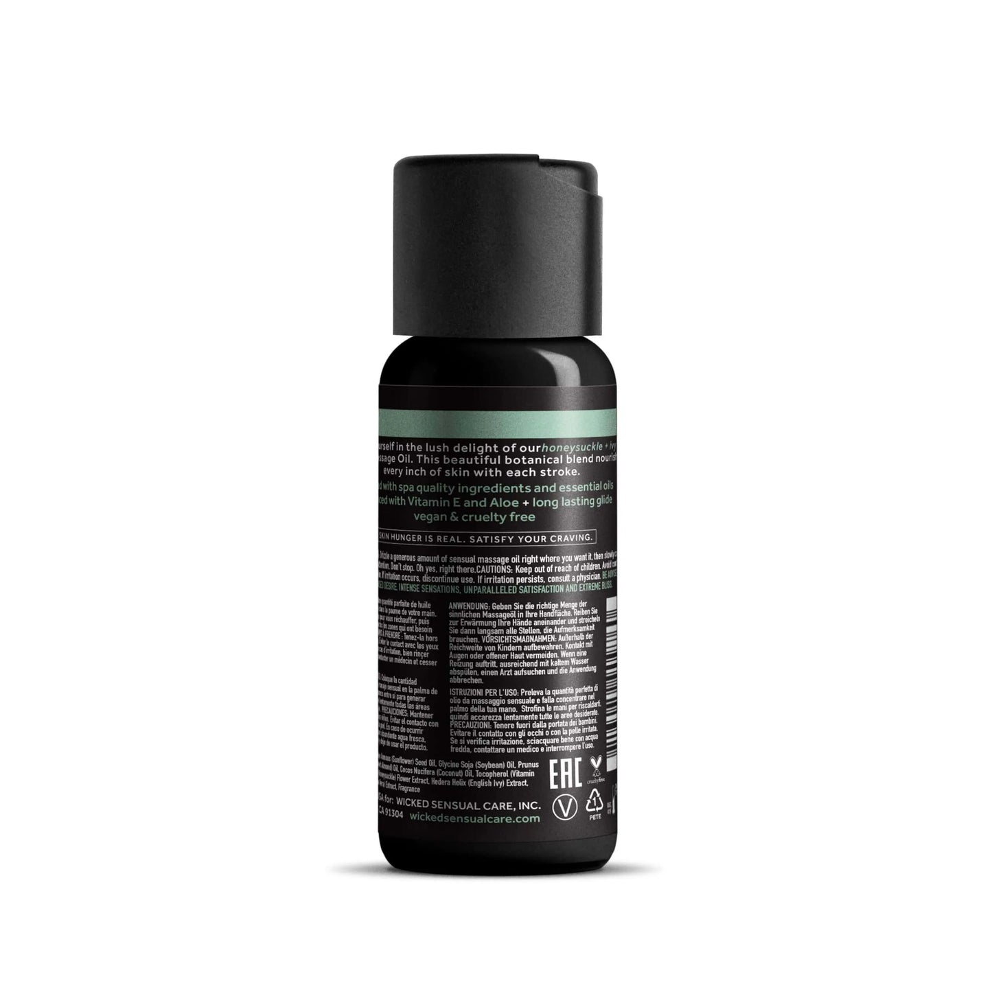Wicked Sensual Honeysuckle Ivy – Vegan Cruelty-Free Massage Oil 4 Fl Oz