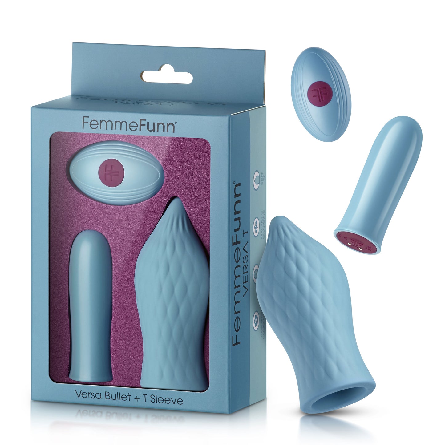 FemmeFunn Versa Bullet with Sleeve – Silicone Sleeve Bullet Vibrator