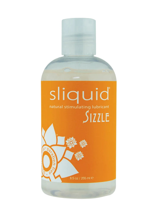 Sliquid Naturals Sizzle – Water-Based Stimulating Personal Lubricant 255 ml
